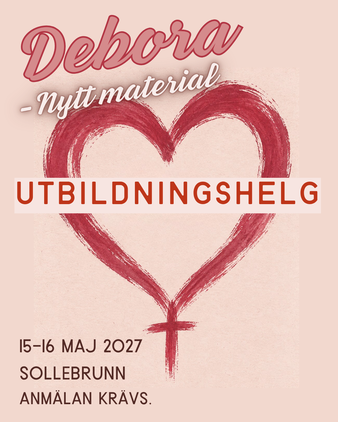 Debora utbildningshelg i Gräfsnäs Sollebrunn 2027